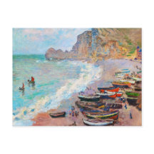 Beach vid Etretat Claude Monet