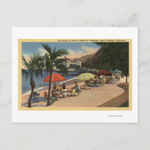 Beach View in Front of Hotel St. Catherine Vykort