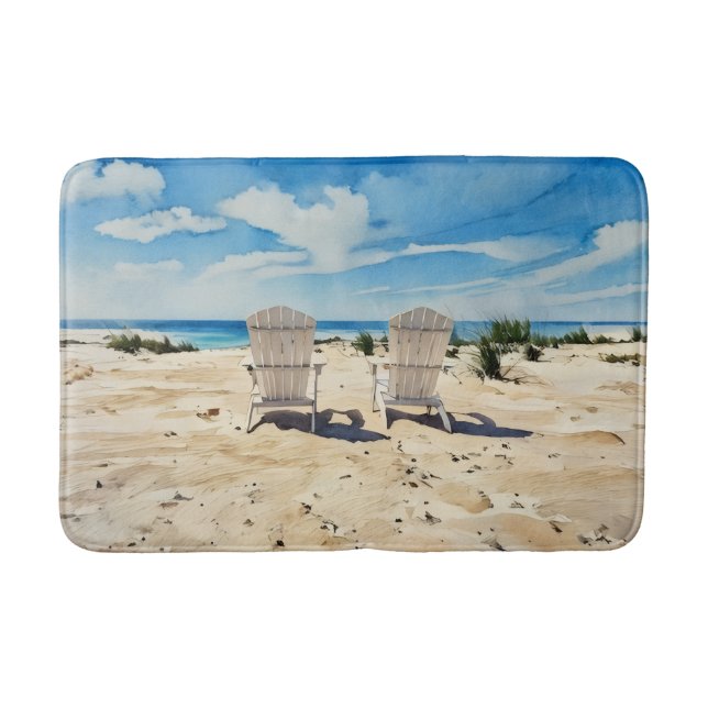Beach Viewing Chairs Bath Mat Badrumsmatta (Framsidan)