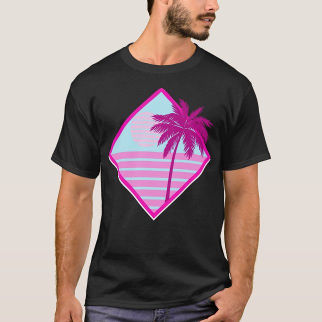 Beach-vintagen T Shirt (Framsida)
