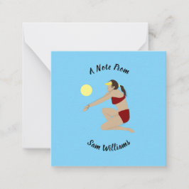 Beach Volleyball Anteckningskort