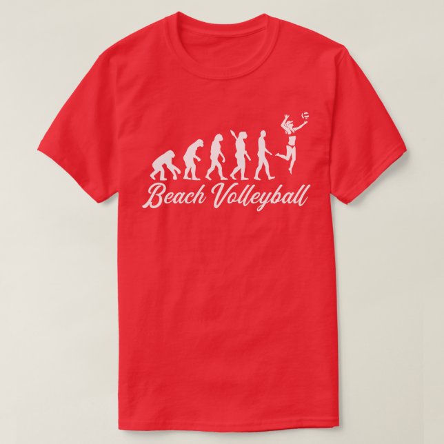 Beach volleyball evolution t shirt (Design framsida)