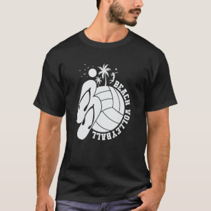 Beach Volleyball Flinflip flops Tofflor T Shirt