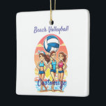 Beach Volleyball Girls Thunder_Cove Julgransprydnad Keramik<br><div class="desc">Boeach Volleyball Girls ska anpassa sig</div>