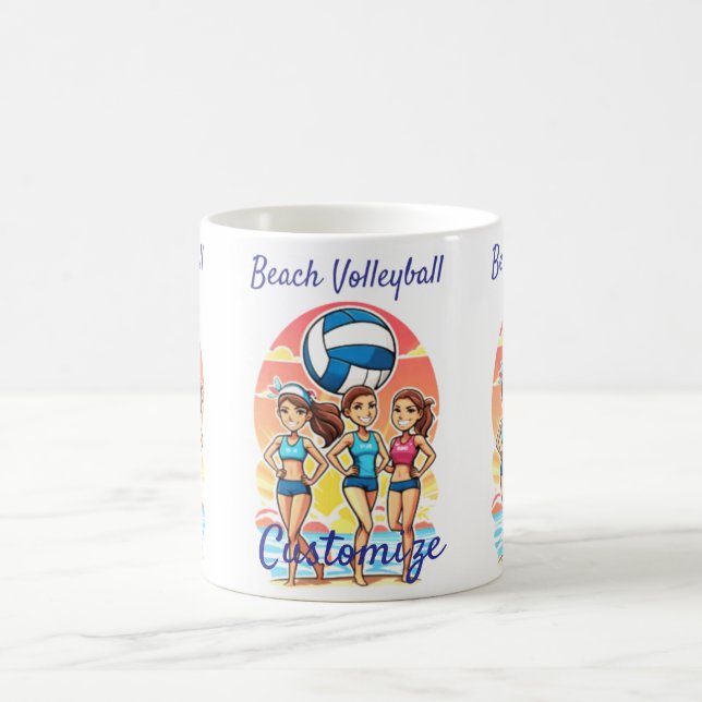 Beach Volleyball Girls Thunder_Cove Kaffemugg (Center)