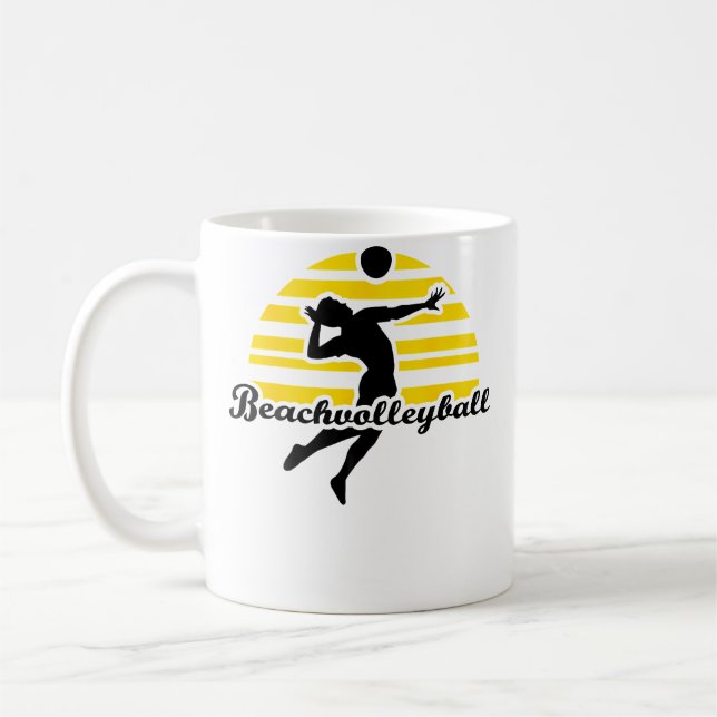 Beach Volleyball Kaffemugg (Vänster)