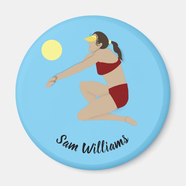 Beach Volleyball Magnet (Framsidan)