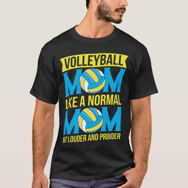Beach Volleyball Mom Volleyball  Mothers Day  1 T Shirt (Framsida)
