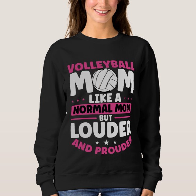 Beach Volleyball Mom Volleyball  Mothers Day T Shirt (Framsida)