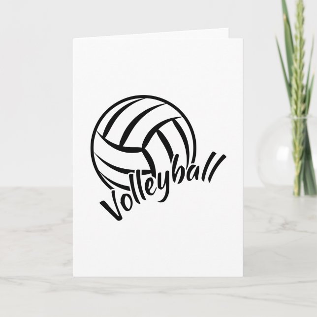 Beach Volleyball Player Volleyball Girl Team Gift Kort (Framsida)