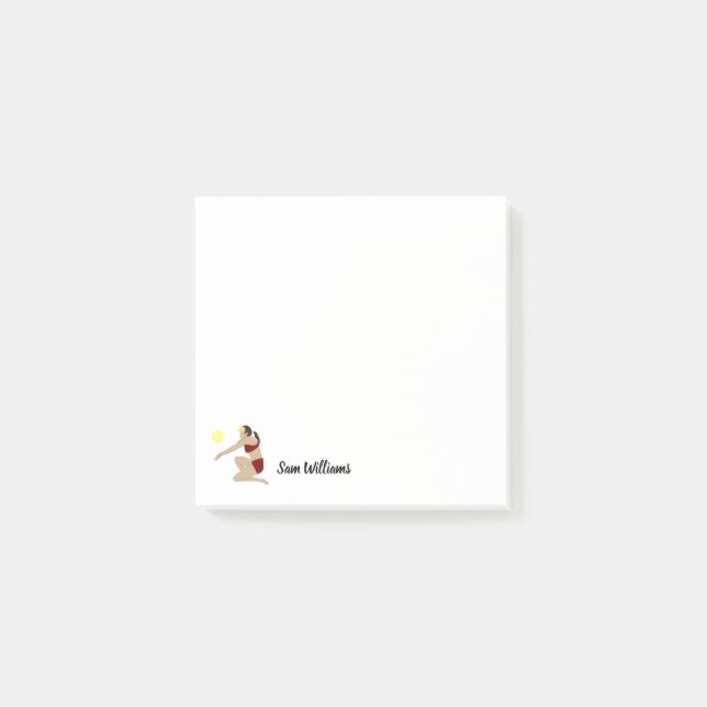 Beach Volleyball Post-it Block (Framsida)