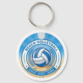 Beach Volleyball Summer Keychain Nyckelring