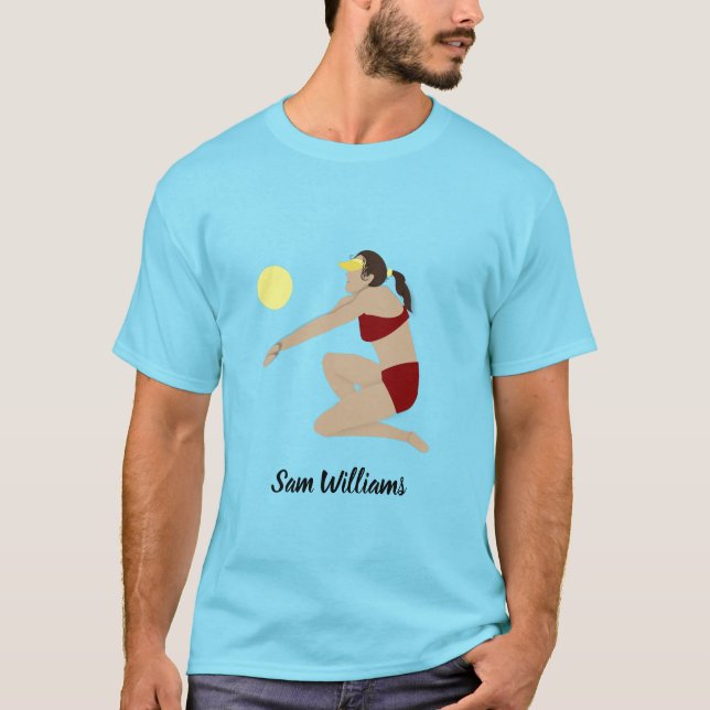 Beach Volleyball T Shirt (Framsida)
