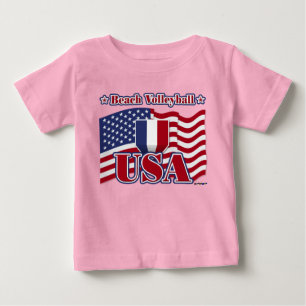 Beach Volleyball USA Tee Shirt