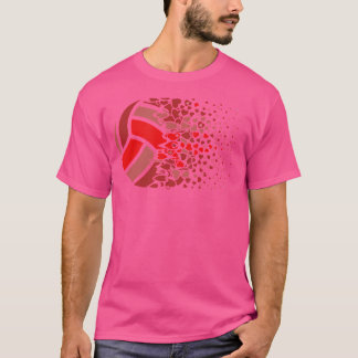 Beach Volleyball Volleyboll Hjärta T Shirt