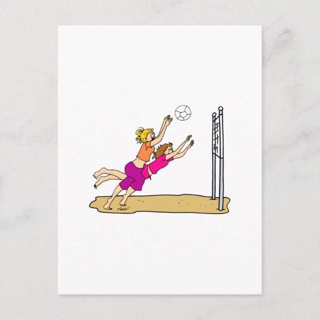 Beach Volleyball Vykort (Framsida)