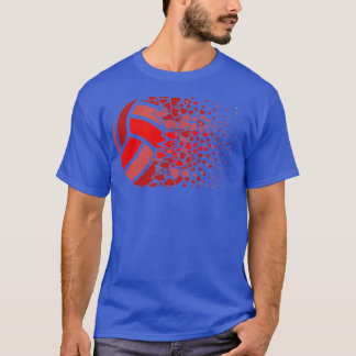 Beach Volleyball Women Girls Volleyball Heart T Shirt
