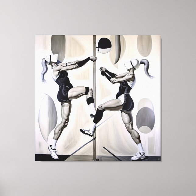 Beach volleyball - Wrapped Canvas Art Skriv ut (Framsida)