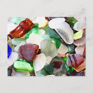 Beach-vykort för glas vykort