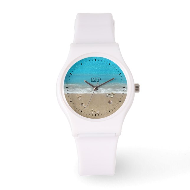 Beach Watch med din Initialer Armbandsur (Framsida)