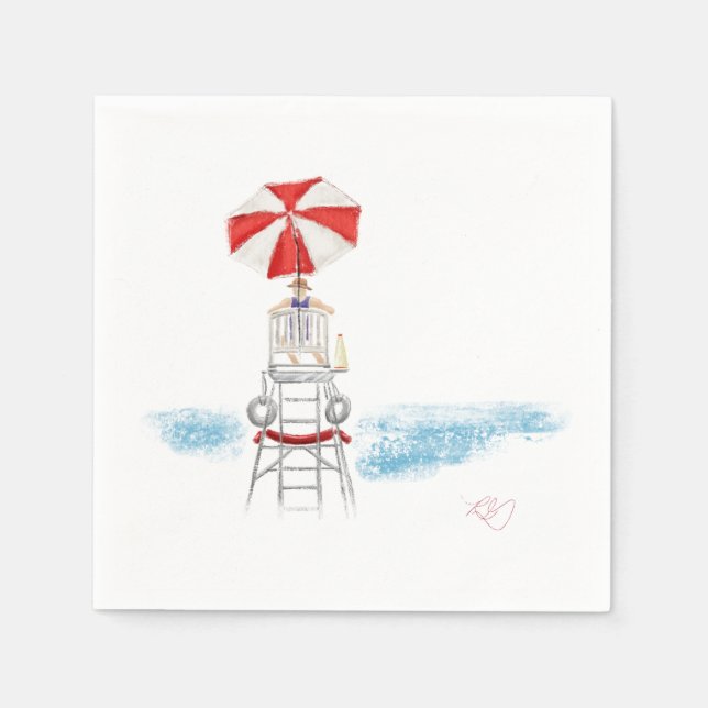 Beach Watch Pappersservett (Framsidan)