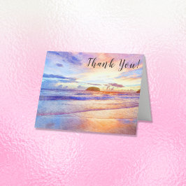 Beach Watercolor Sunrise-Tack Tack Kort