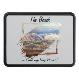 Beach Waves Blue Personalize Dragkroksskydd