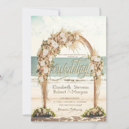 Beach Wedding Arbor Ro Bröllop Inbjudningar
