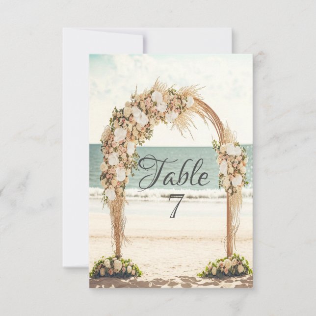 Beach Wedding Arbor Ro Inbjudningar (Framsida)