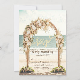 Beach Wedding Arbor Ro OSA Inbjudningar