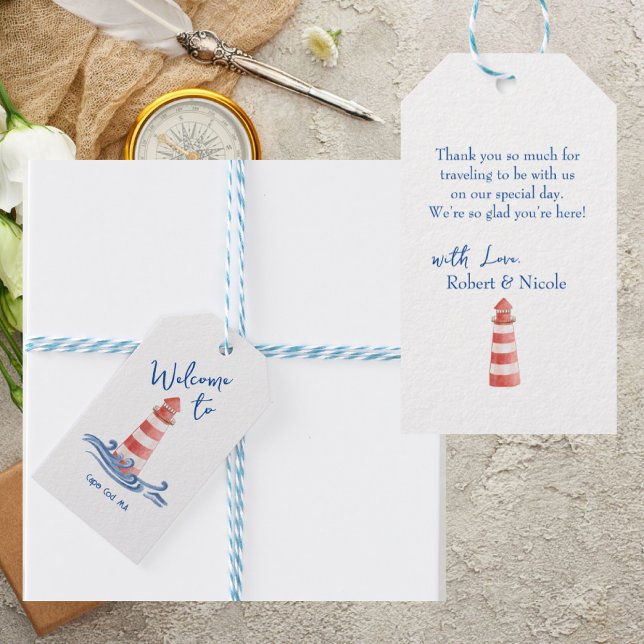 Beach Wedding - Cape Cod Presentetikett (Skapare uppladdad)