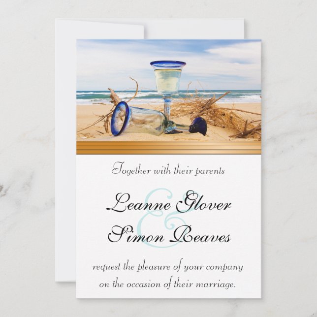 Beach Wedding Collection Inbjudningar (Framsida)