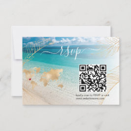 Beach Wedding Destinations Passport Karta QR-kod OSA Kort