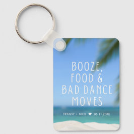 Beach Wedding Favor Funny Nyckelring