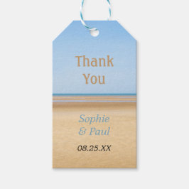 Beach Wedding Favor Tack Gift-Märkre Presentetikett