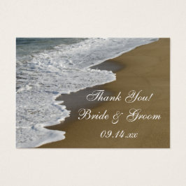 Beach Wedding Favor-taggar Visitkort