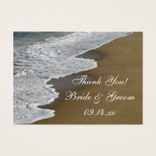 Beach Wedding Favor-taggar Visitkort