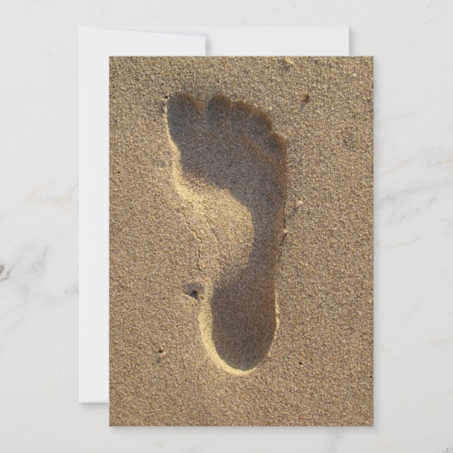 Beach Wedding Footprint i Sand (Framsida)