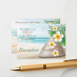 Beach Wedding för Mr & Mrs. | Mottagande Tilläggskort
