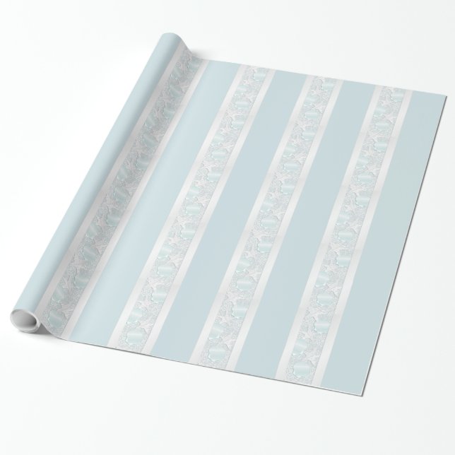Beach Wedding Gift Wrap Presentpapper (Utrullad)