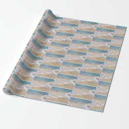 Beach Wedding Hearards in Sand Presentpapper