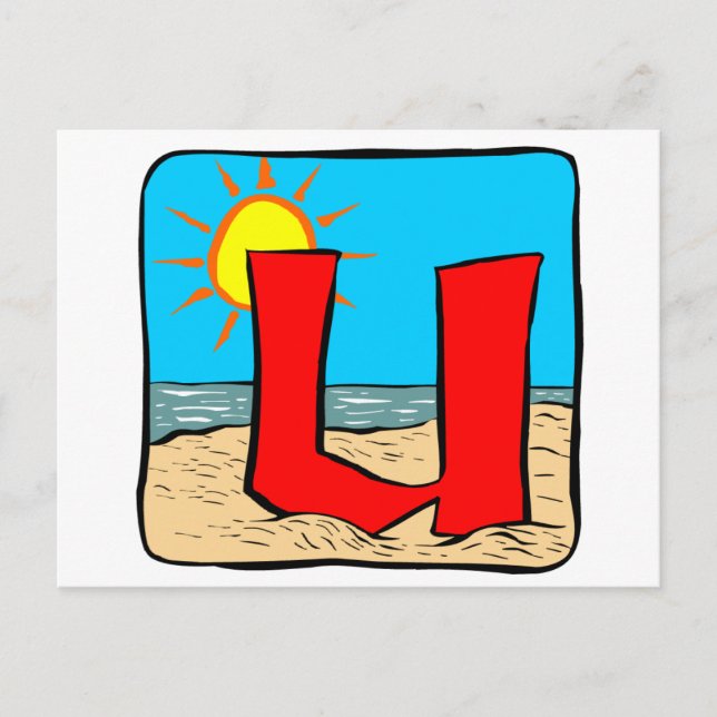 Beach Wedding Ideas Brev U Vykort (Framsida)