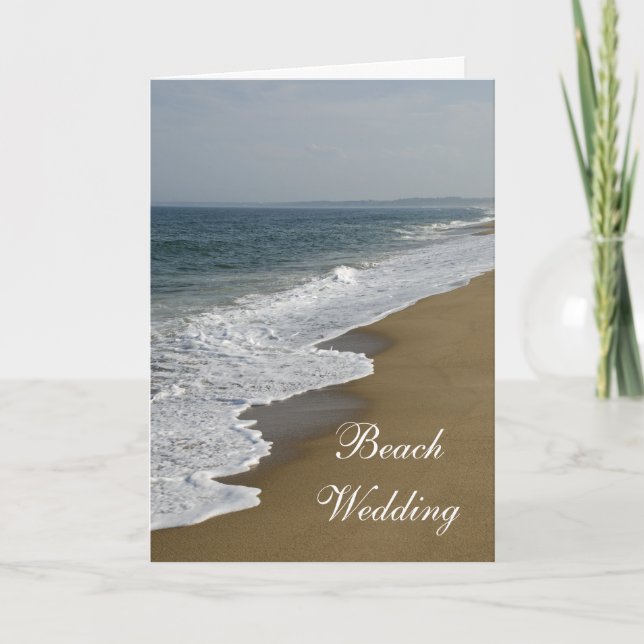 Beach Wedding Inbjudan (Framsida)