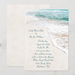 Beach Wedding Inbjudan
