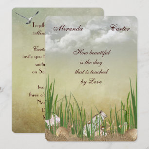 Beach Wedding Inbjudan