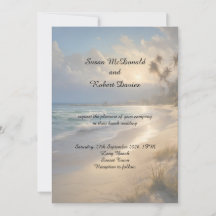 Beach Wedding-inbjudan