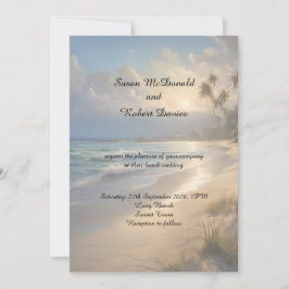 Beach Wedding-inbjudan Inbjudningar