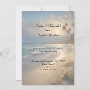 Beach Wedding-inbjudan Inbjudningar