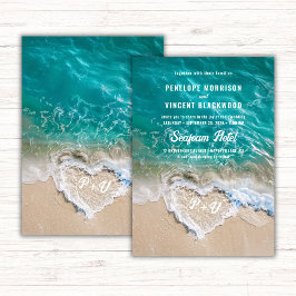 Beach Wedding-inbjudan Inbjudningar