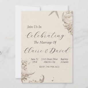 Beach Wedding-inbjudan Inbjudningar